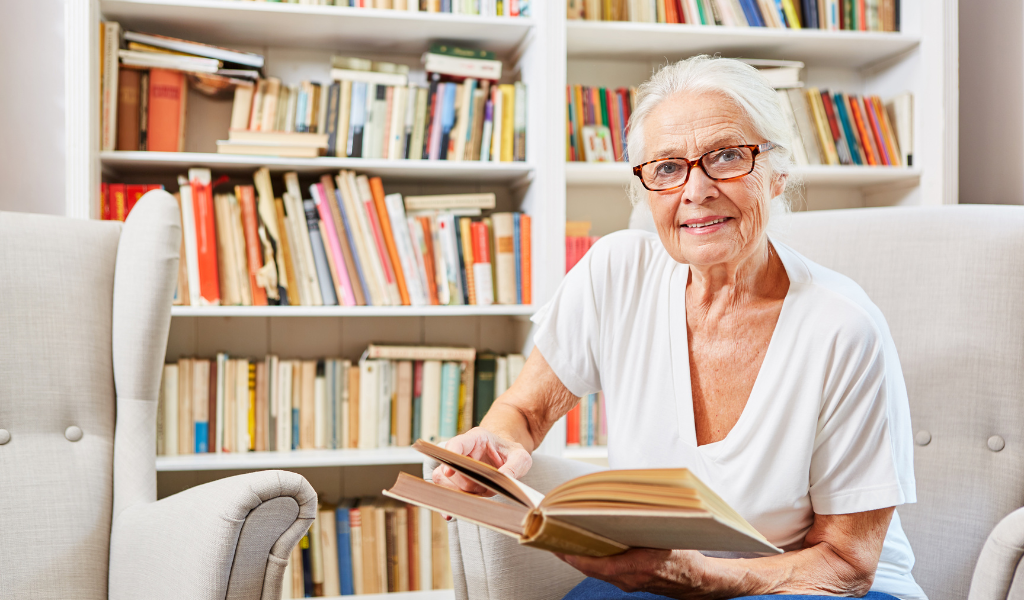 woman reading