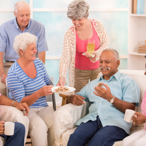 old people sharing