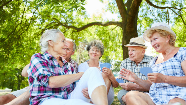 a group of senior firends