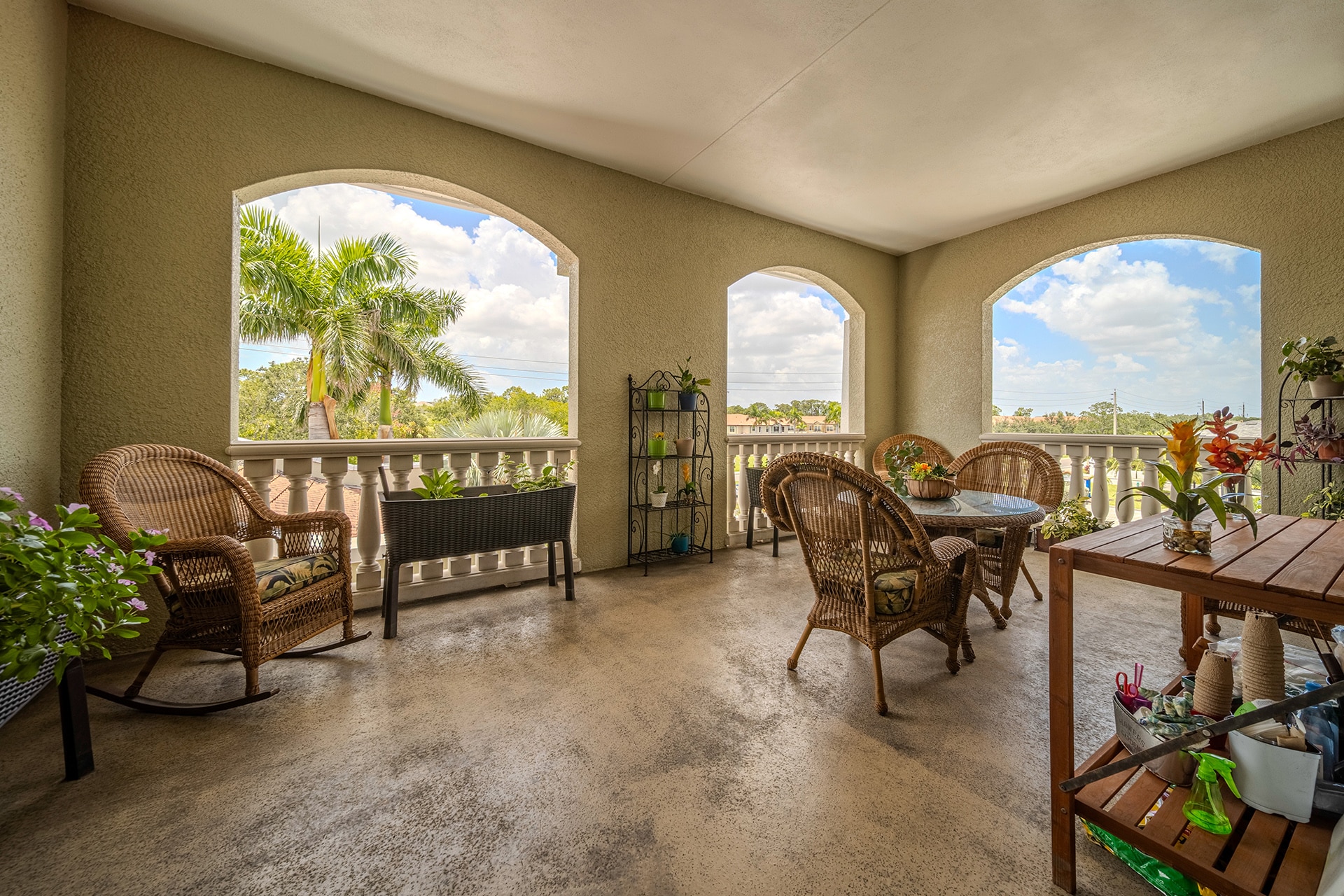 Lounge interior at DeSoto Palms senior residence